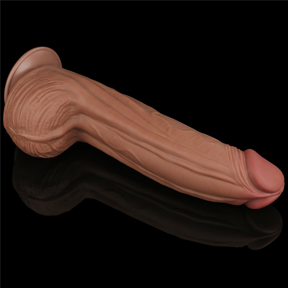 Lovetoy Sliding Skin Dual Layer Dildo 12 inch