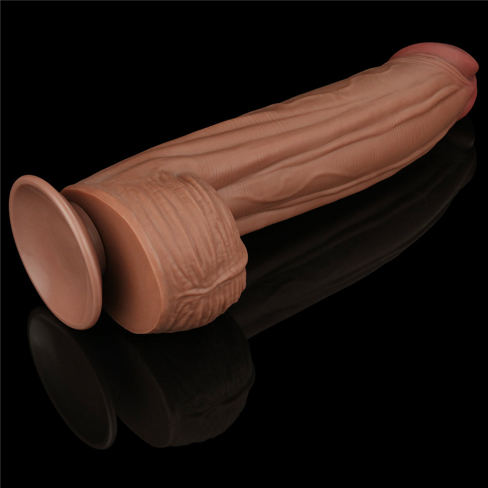 Lovetoy Sliding Skin Dual Layer Dildo 12 inch