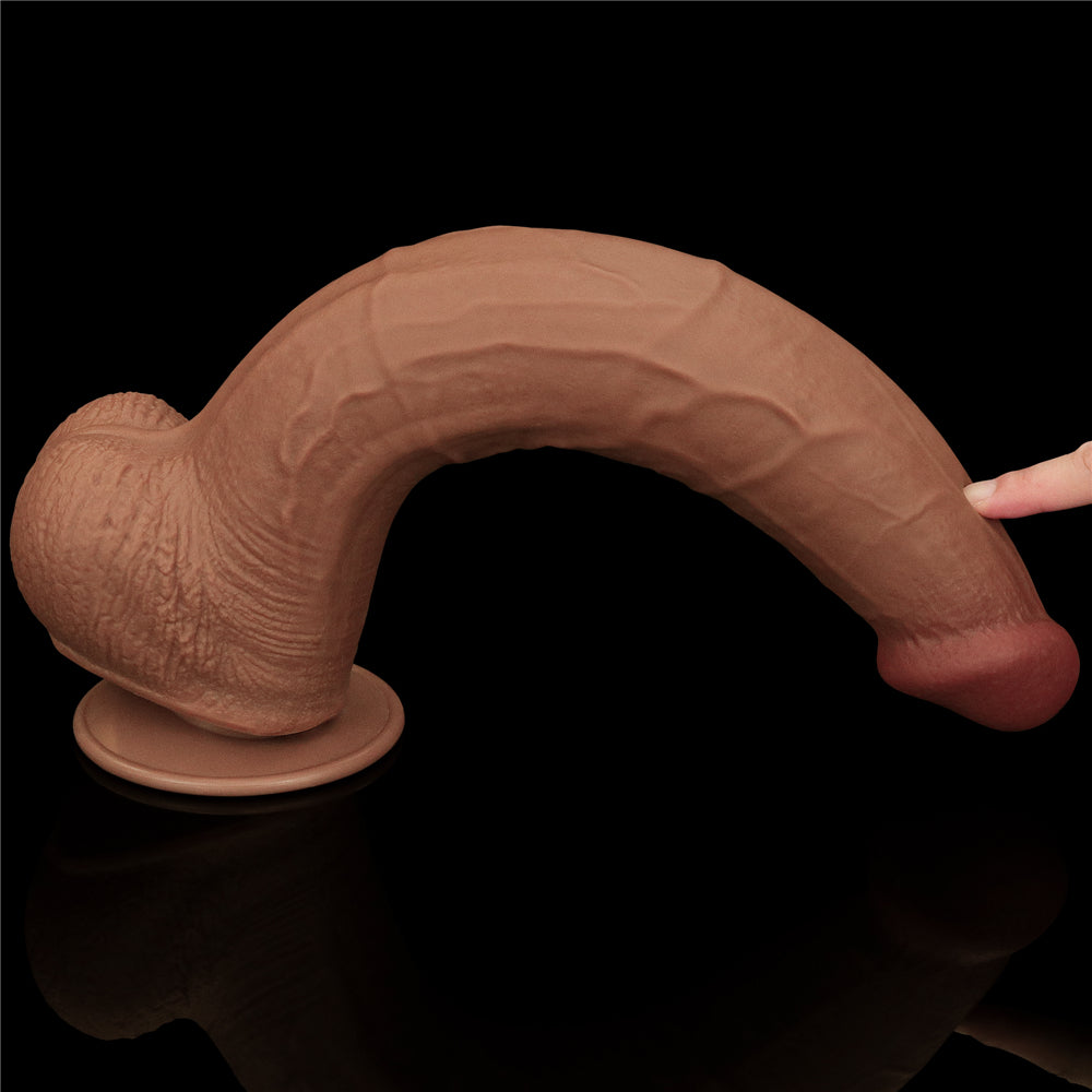 Lovetoy Sliding Skin Dual Layer Dildo 13.5 inch