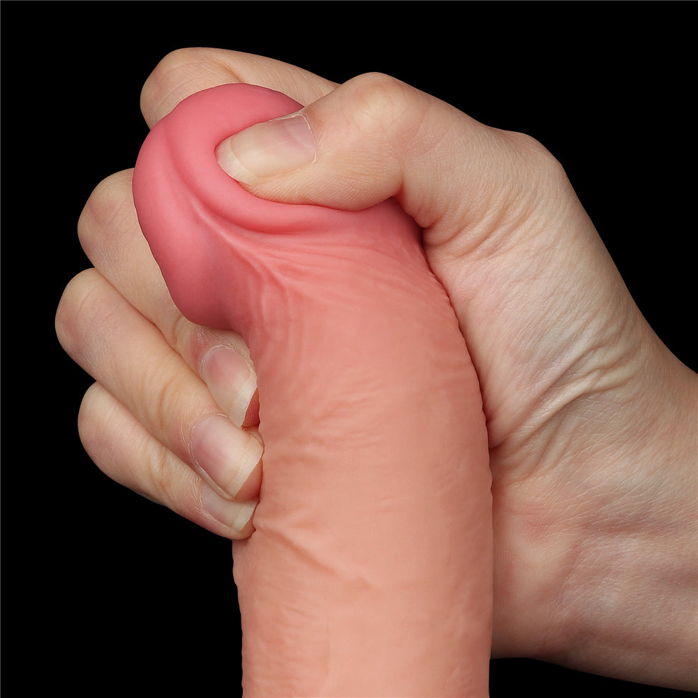 Lovetoy Sliding Skin Dual Layer Dildo 7.5 inch