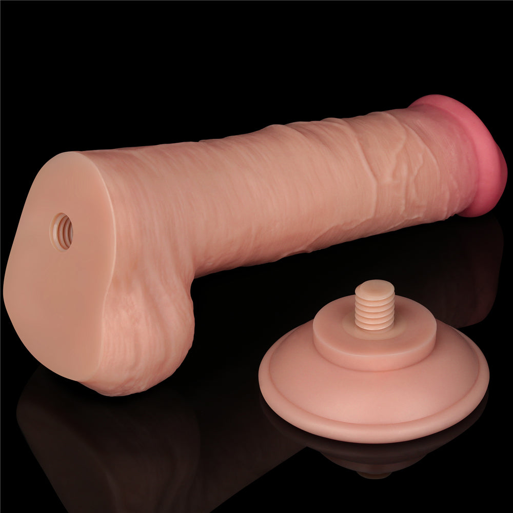 Lovetoy Sliding Skin Dual Layer Dildo 8 inch