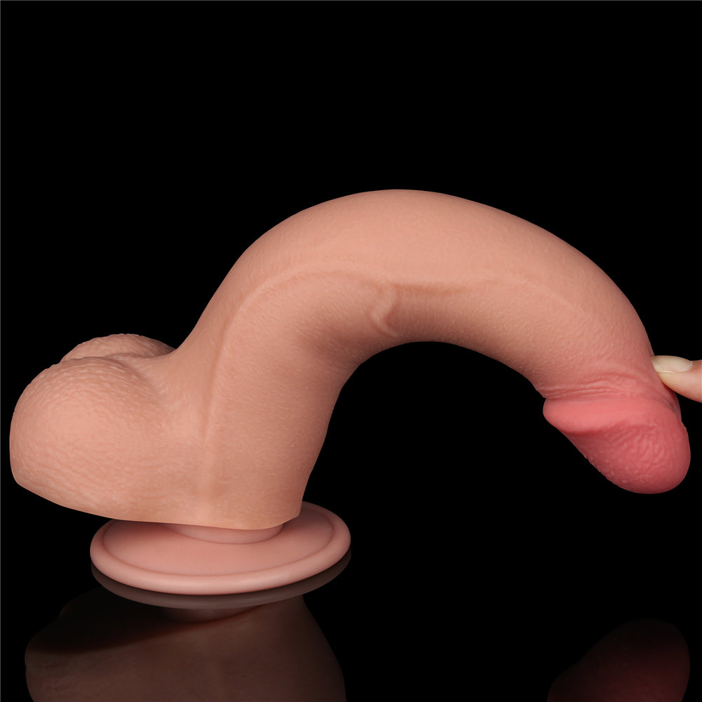 Lovetoy Sliding Skin Dual Layer Dildo 8.5 inch