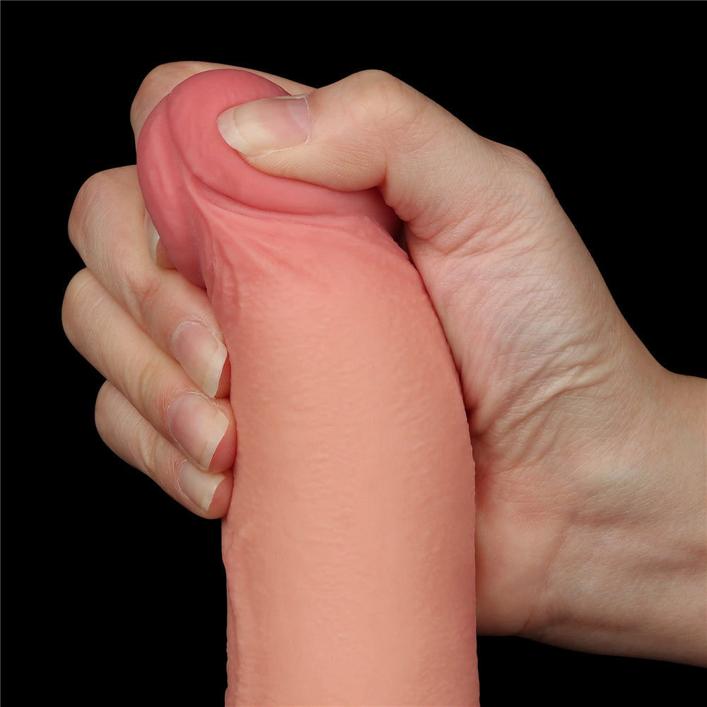 Lovetoy Sliding Skin Dual Layer Dildo 8.5 inch