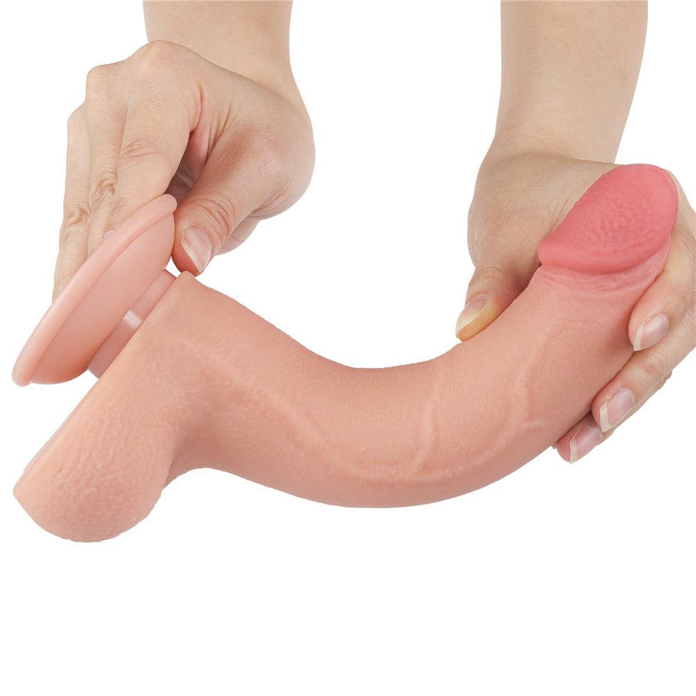 Lovetoy Sliding Skin Dual Layer Dildo 8.5 inch