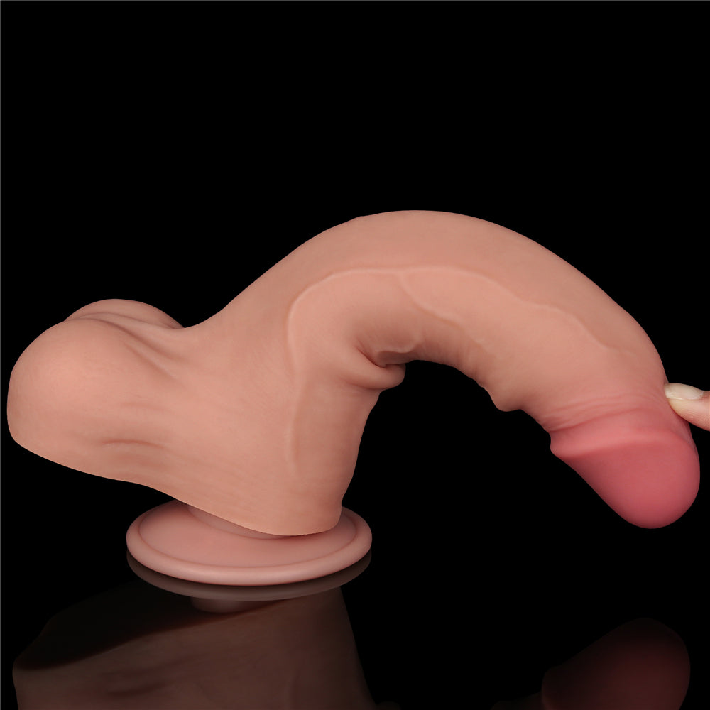 Lovetoy Sliding Skin Dual Layer Dildo 8.5 inch