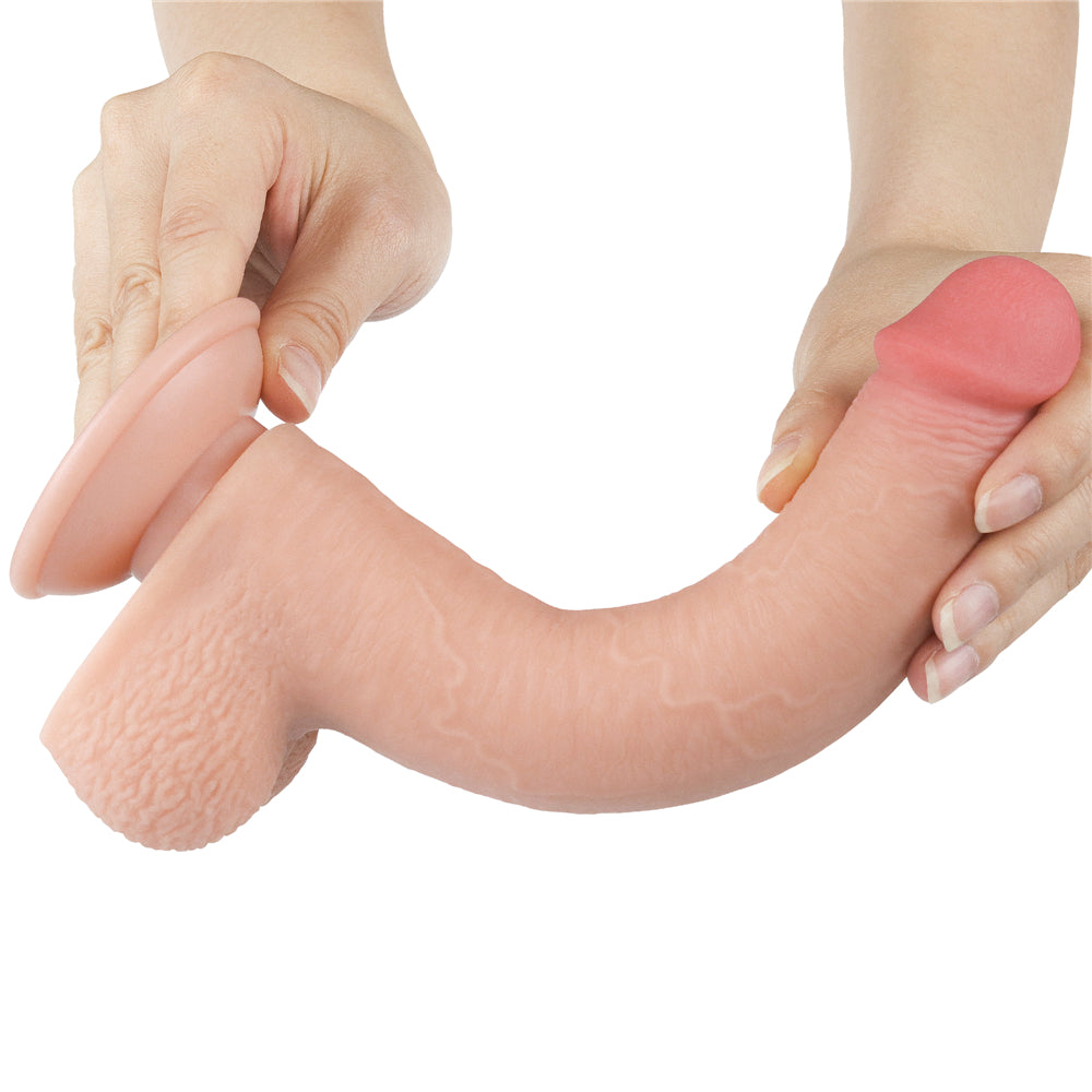 Lovetoy Sliding Skin Dual Layer Dildo 9 inch