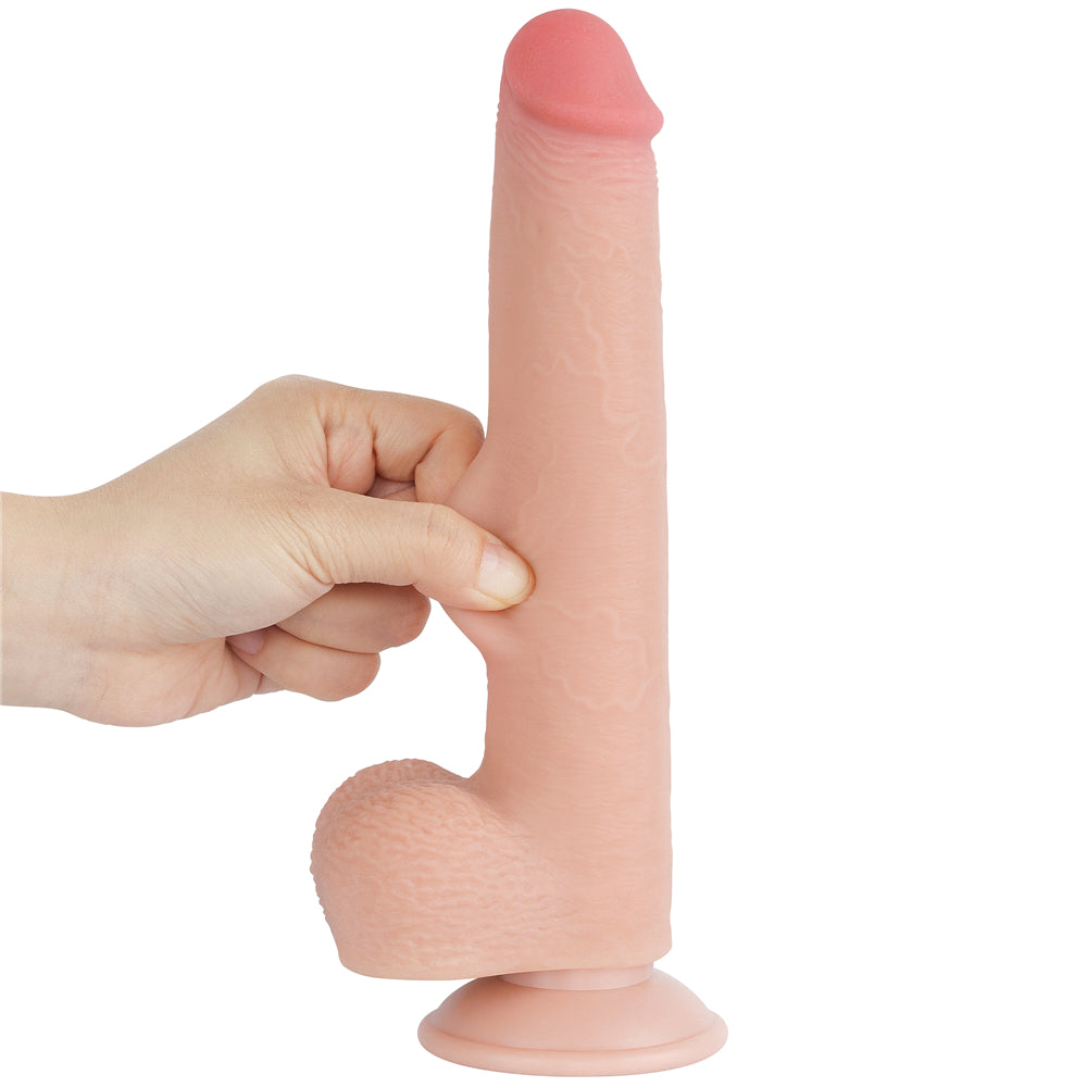 Lovetoy Sliding Skin Dual Layer Dildo 9 inch