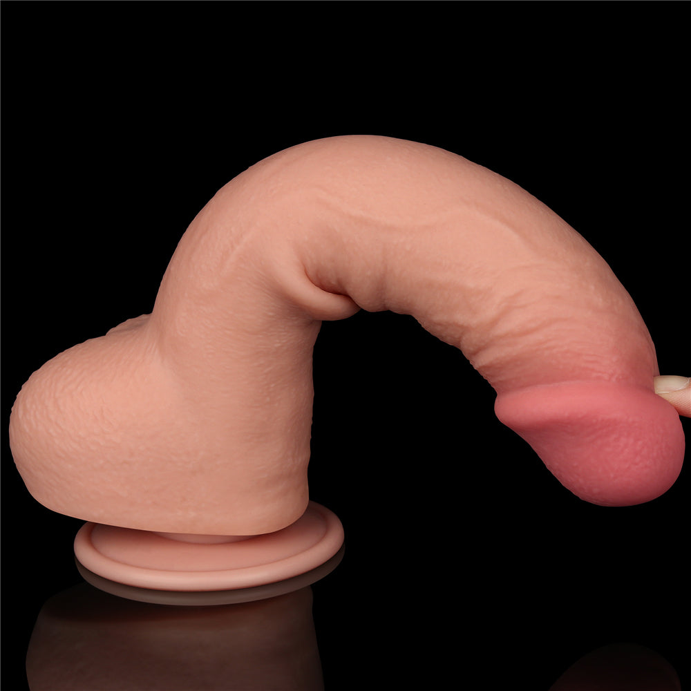 Lovetoy Sliding Skin Dual Layer Dildo 9.5 inch