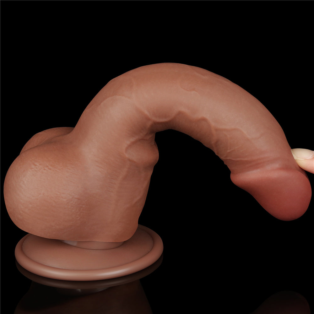 Lovetoy Sliding Skin Dual Layer Dildo 7.5 inch