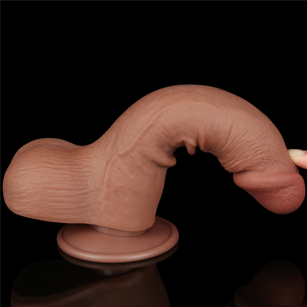 Lovetoy Sliding Skin Dual Layer Dildo 7.5 inch