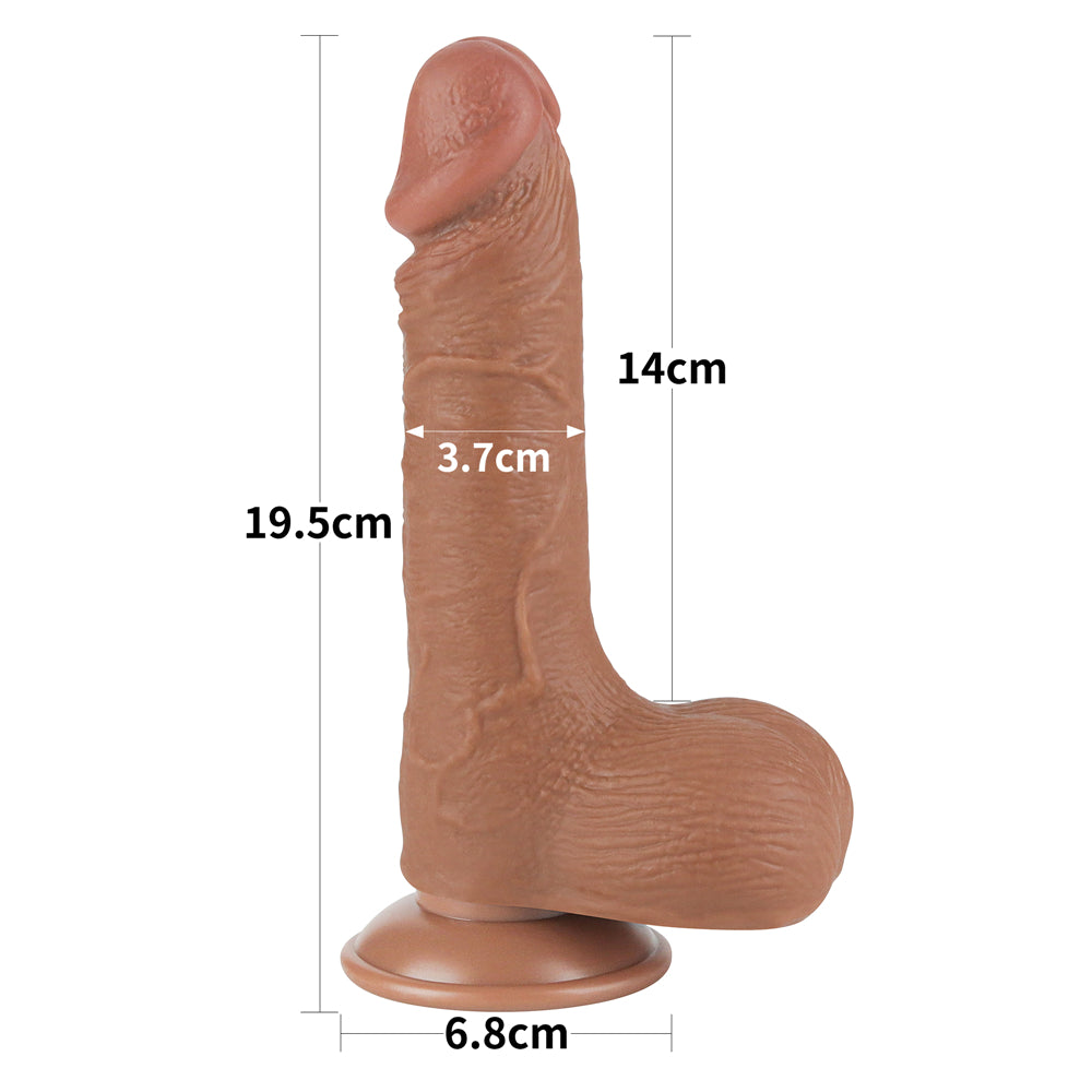 Lovetoy Sliding Skin Dual Layer Dildo 7.5 inch