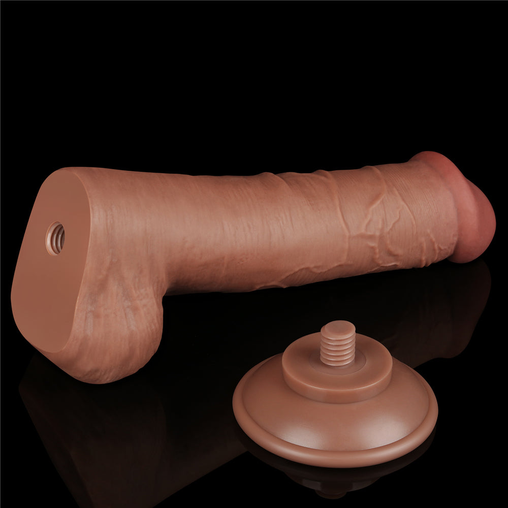 Lovetoy Sliding Skin Dual Layer Dildo 8 inch