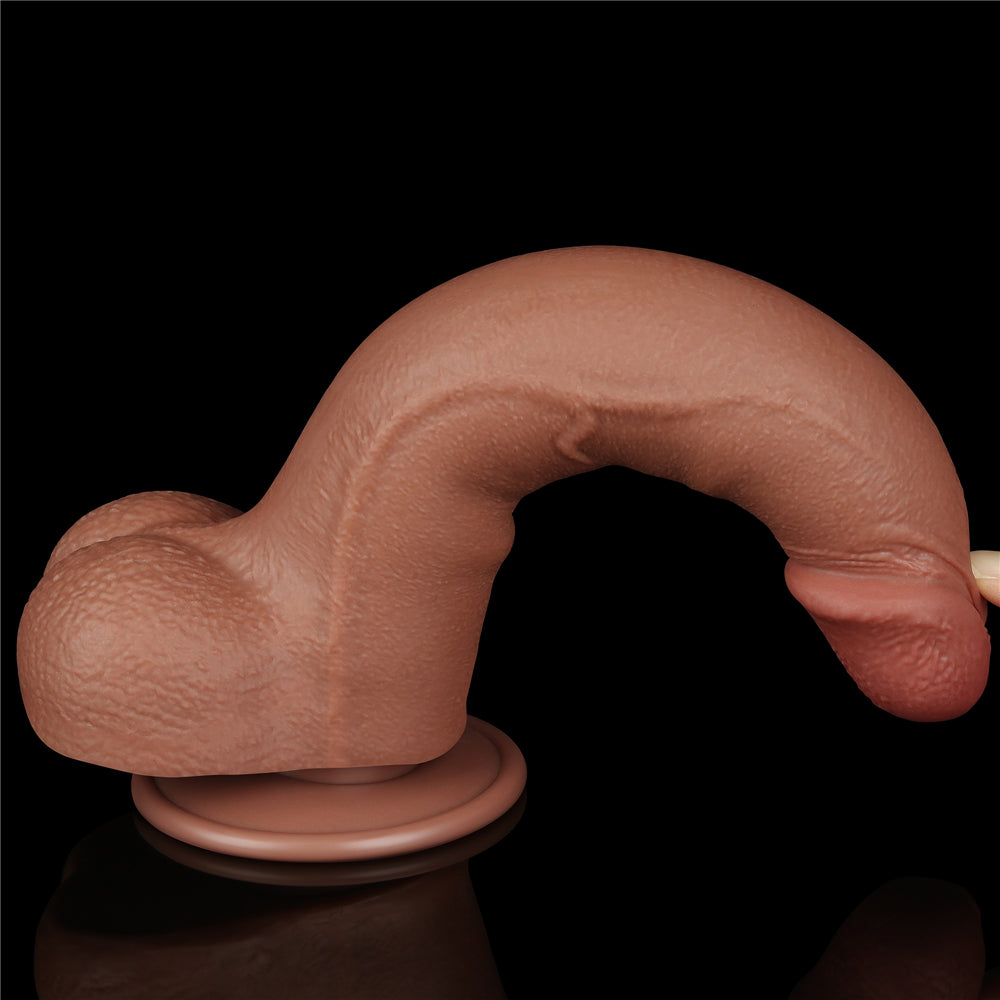 Lovetoy Sliding Skin Dual Layer Dildo 8.5 inch