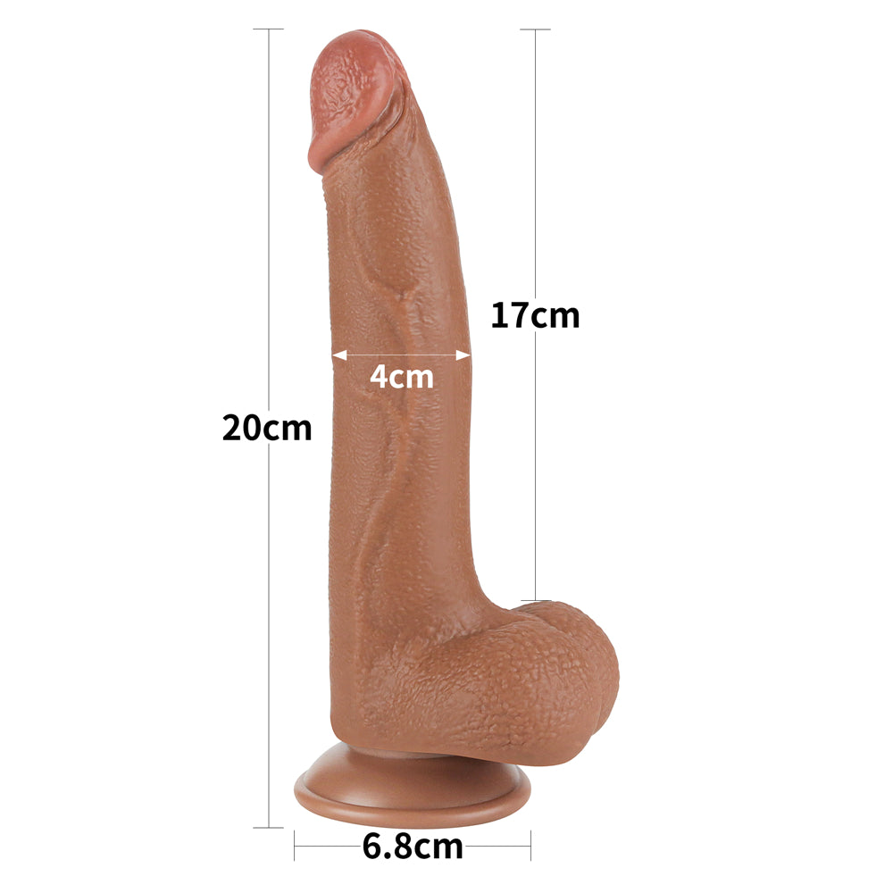 Lovetoy Sliding Skin Dual Layer Dildo 8.5 inch