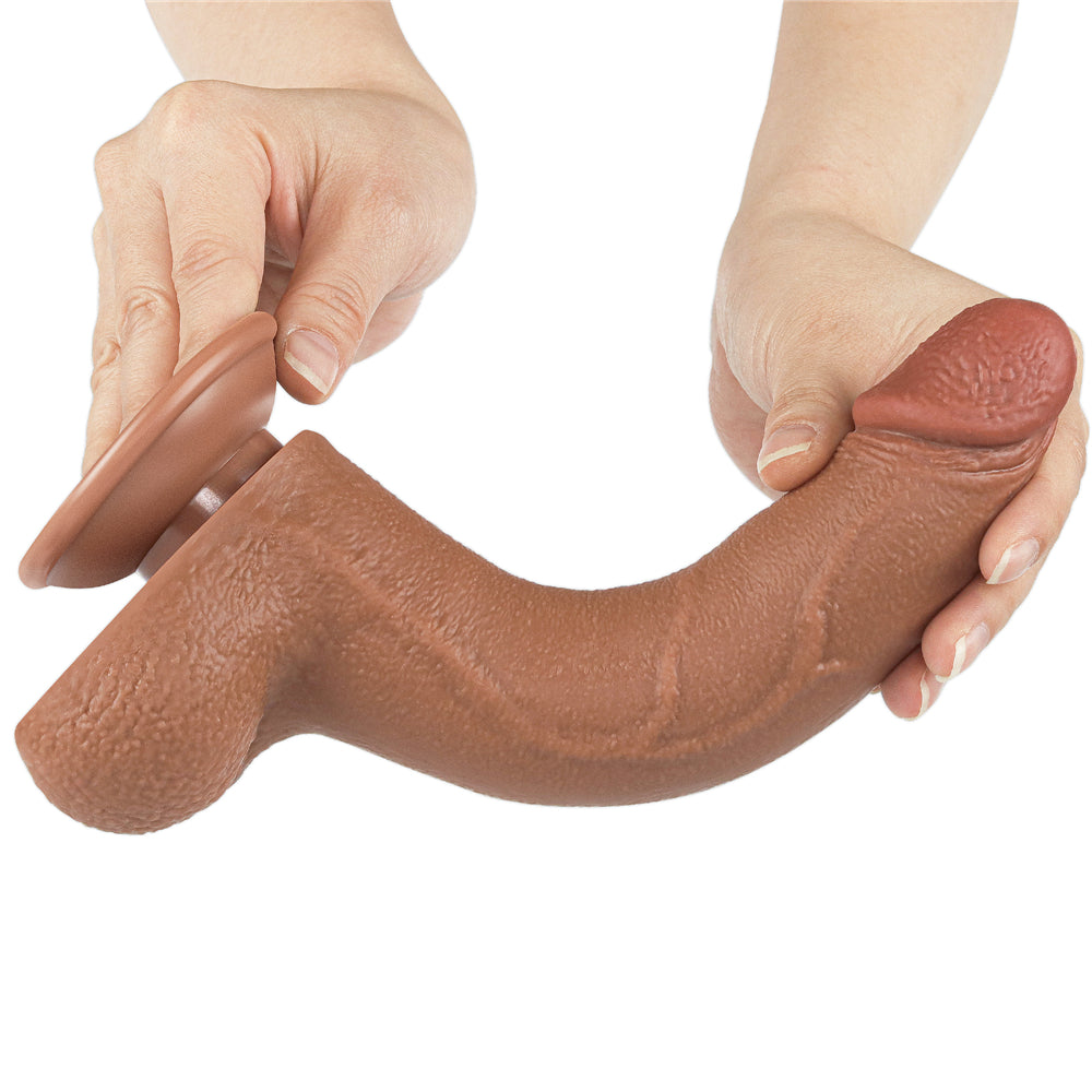 Lovetoy Sliding Skin Dual Layer Dildo 8.5 inch