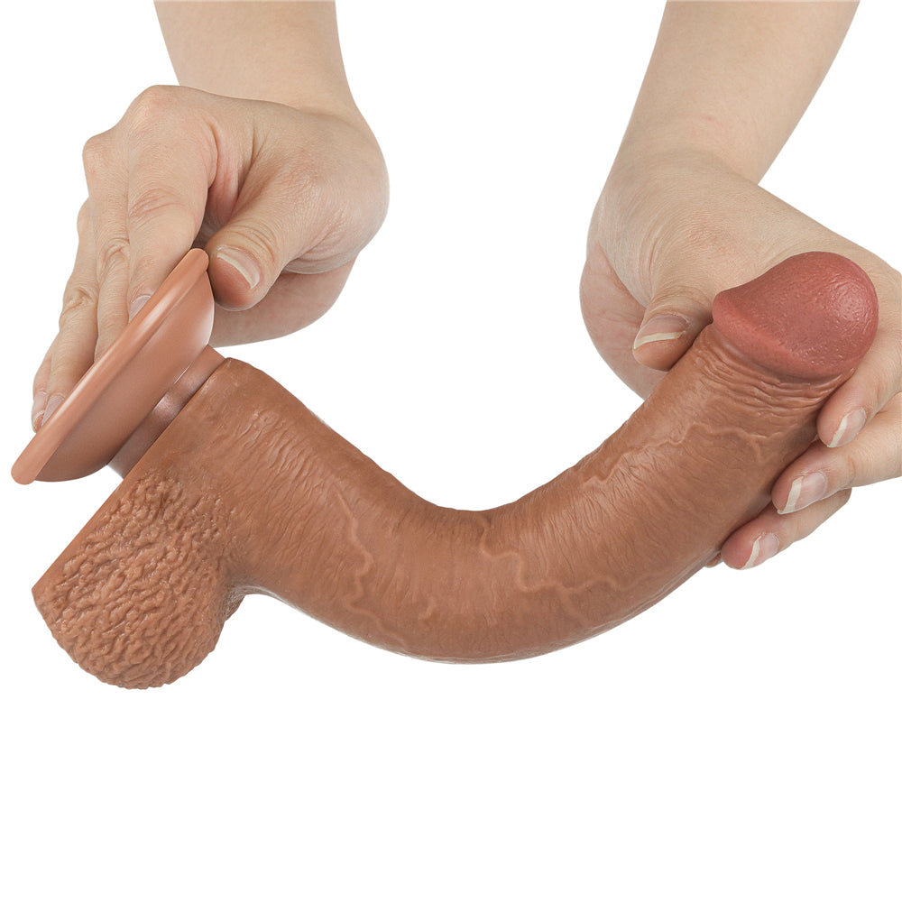 Lovetoy Sliding Skin Dual Layer Dildo 9 inch