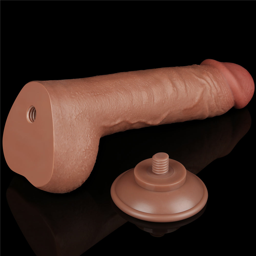 Lovetoy Sliding Skin Dual Layer Dildo 9.5 inch