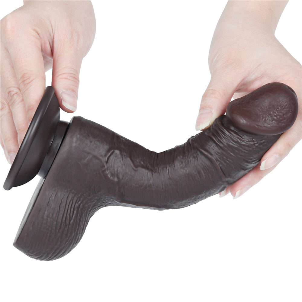 Lovetoy Sliding Skin Dual Layer Dildo 7.5 inch