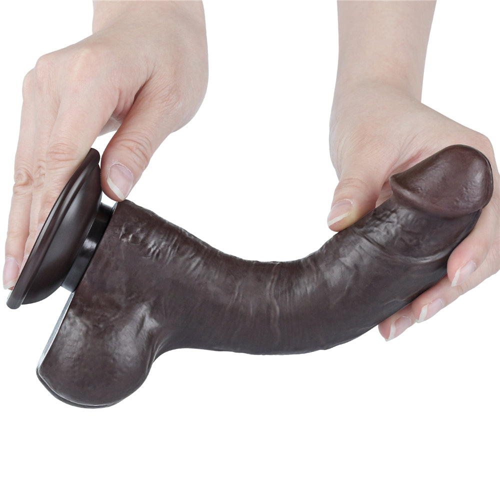 Lovetoy Sliding Skin Dual Layer Dildo 8 inch