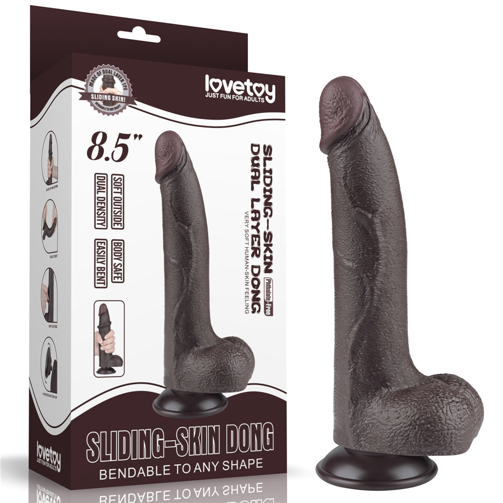 Lovetoy Sliding Skin Dual Layer Dildo 8.5 inch