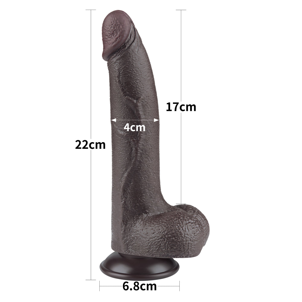 Lovetoy Sliding Skin Dual Layer Dildo 8.5 inch