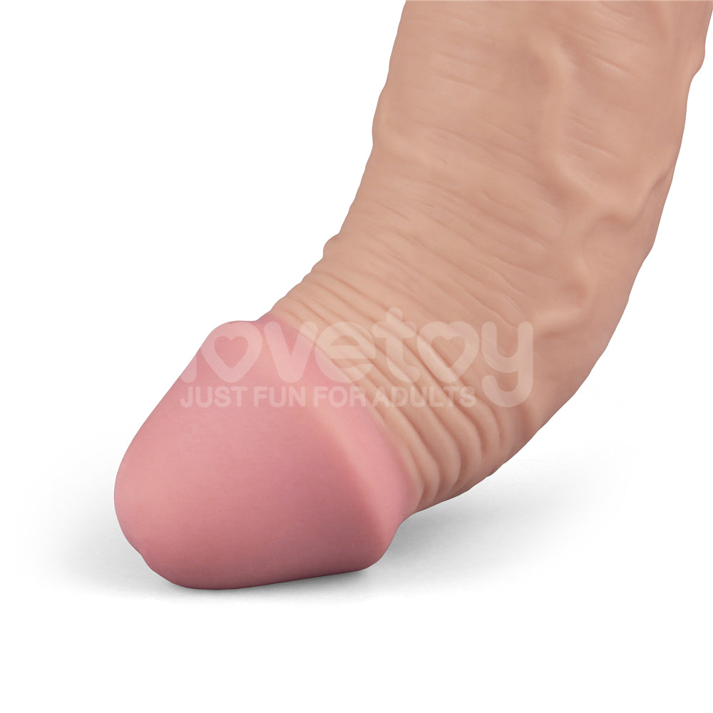 Lovetoy Real Softee Rechargeable Vibrating Dildo 9.5 inch