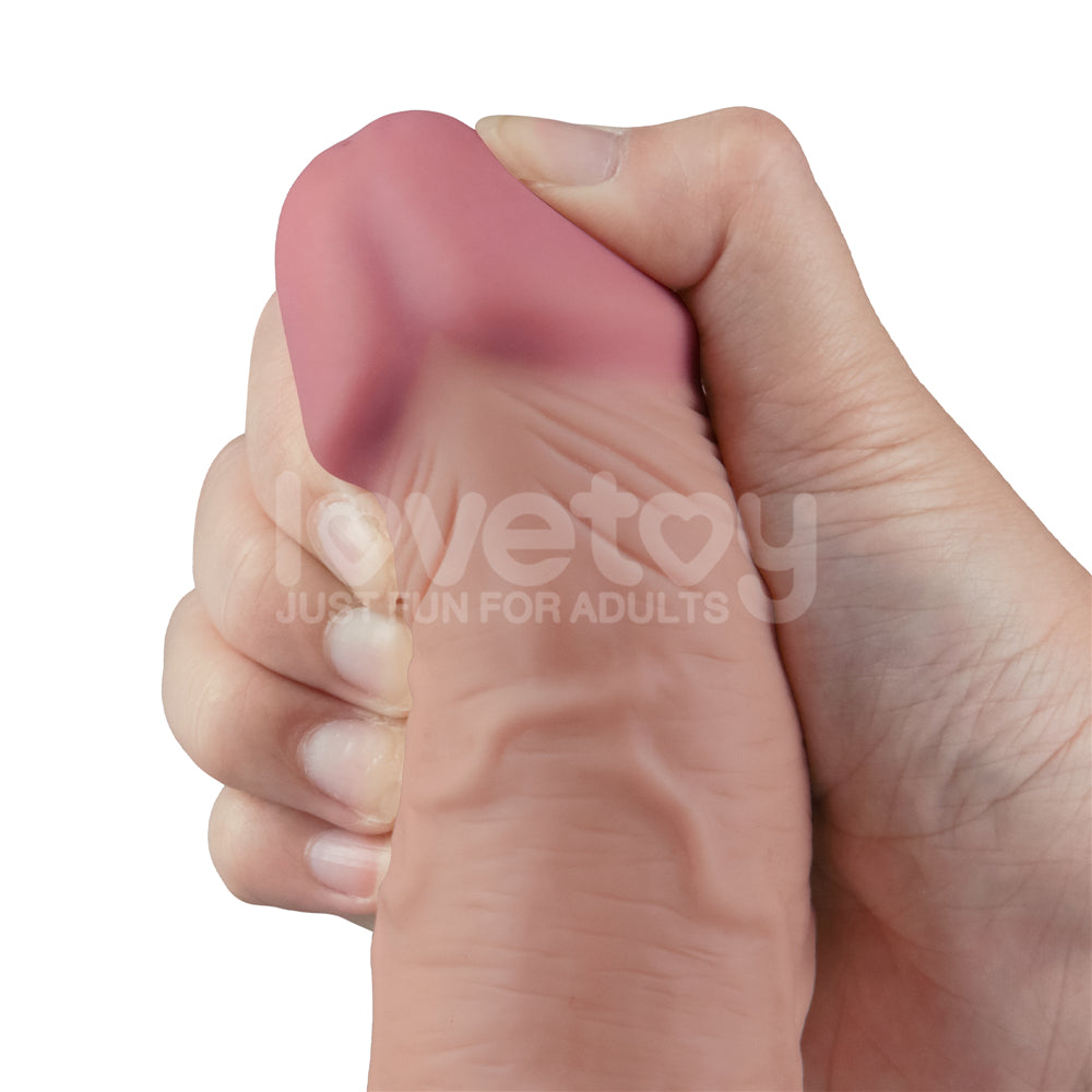 Lovetoy Real Softee Rechargeable Vibrating Dildo 9.5 inch