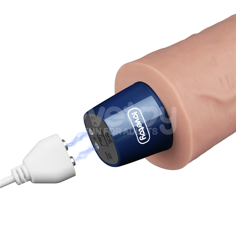 Lovetoy Real Softee Rechargeable Vibrating Dildo 9.5 inch