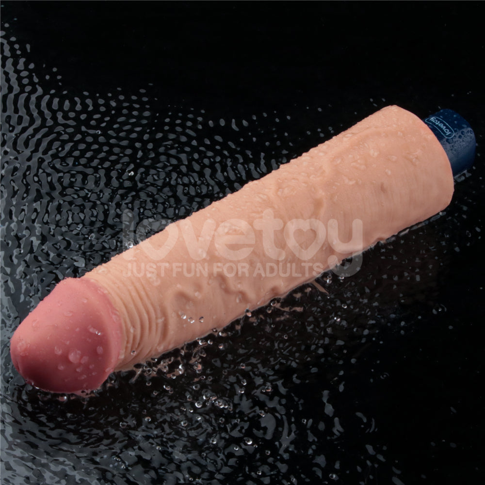 Lovetoy Real Softee Rechargeable Vibrating Dildo 9.5 inch