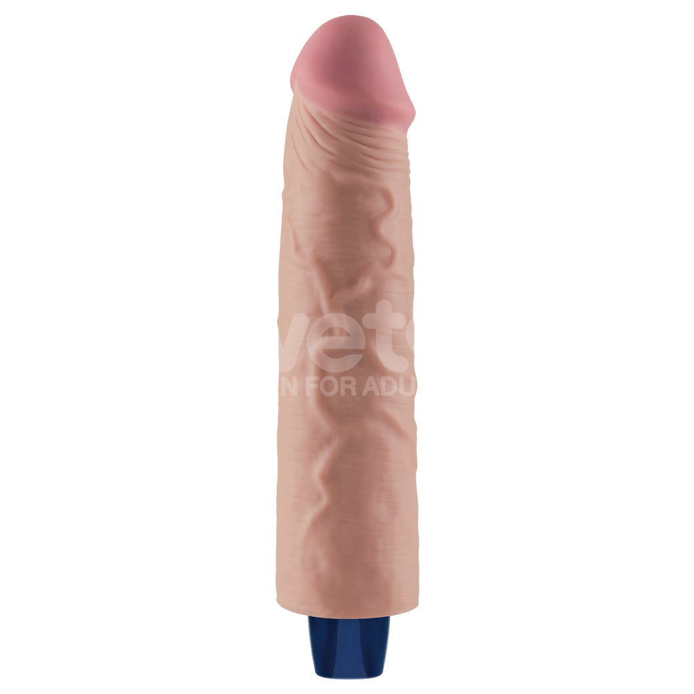 Lovetoy Real Softee Rechargeable Vibrating Dildo 9.5 inch