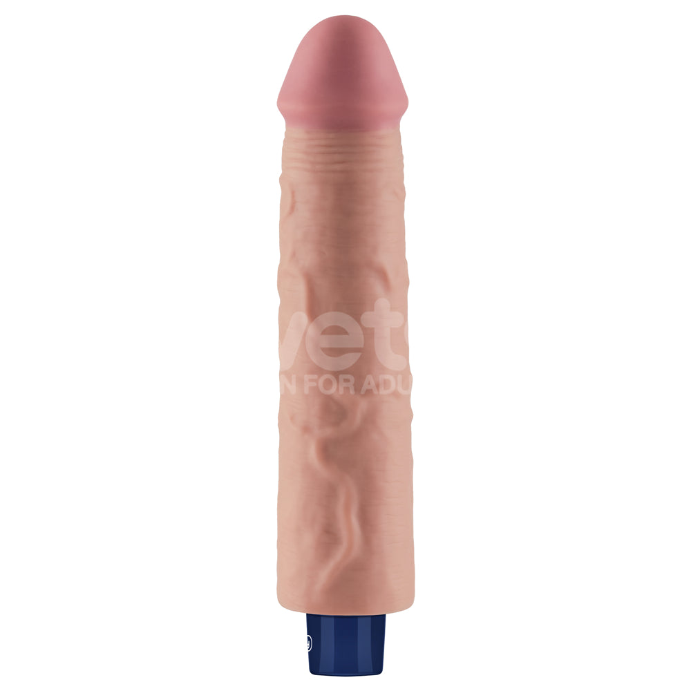 Lovetoy Real Softee Rechargeable Vibrating Dildo 9.5 inch