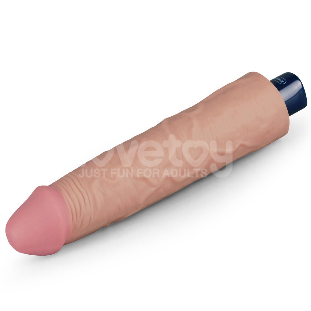 Lovetoy Real Softee Rechargeable Vibrating Dildo 9.5 inch