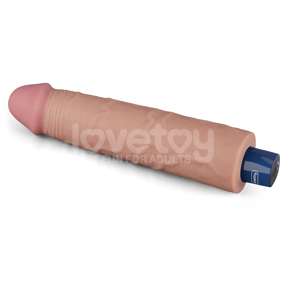 Lovetoy Real Softee Rechargeable Vibrating Dildo 9.5 inch