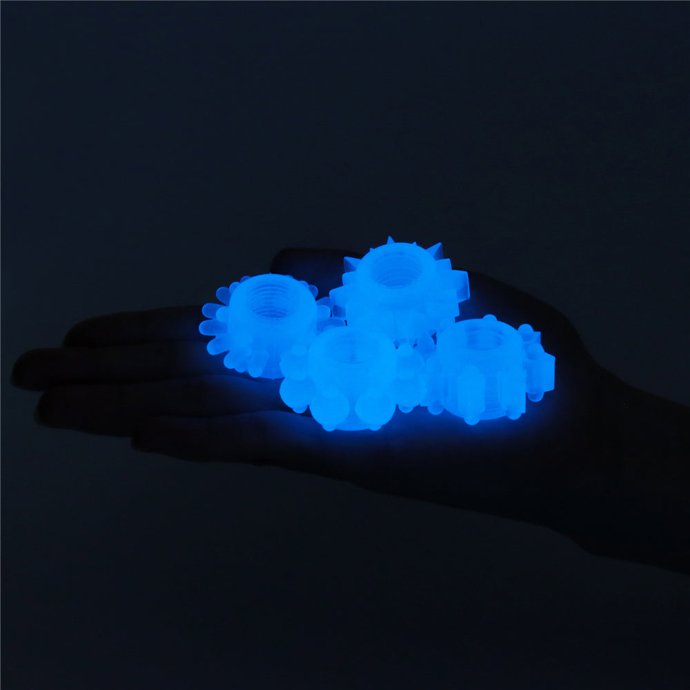 Lovetoy Lumino Play Penis Ring Set (4 Piece)