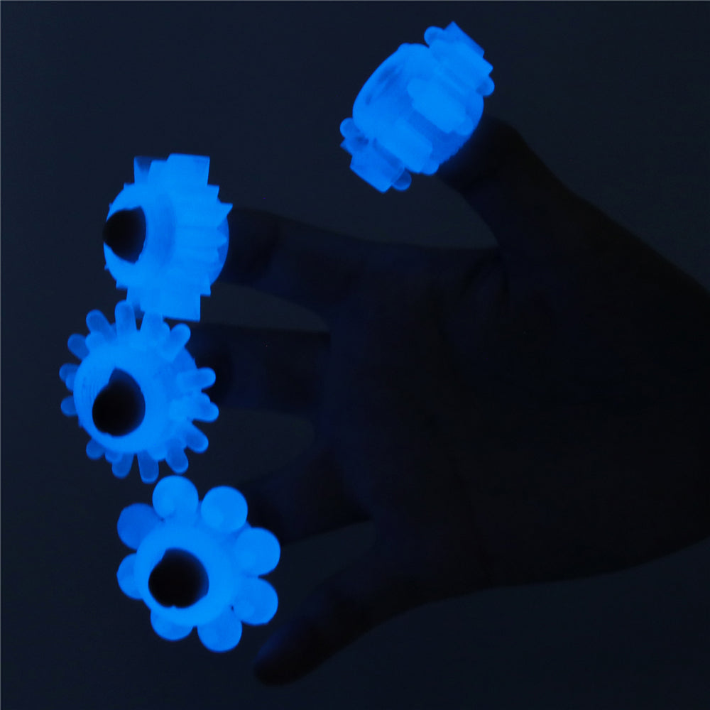 Lovetoy Lumino Play Penis Ring Set (4 Piece)