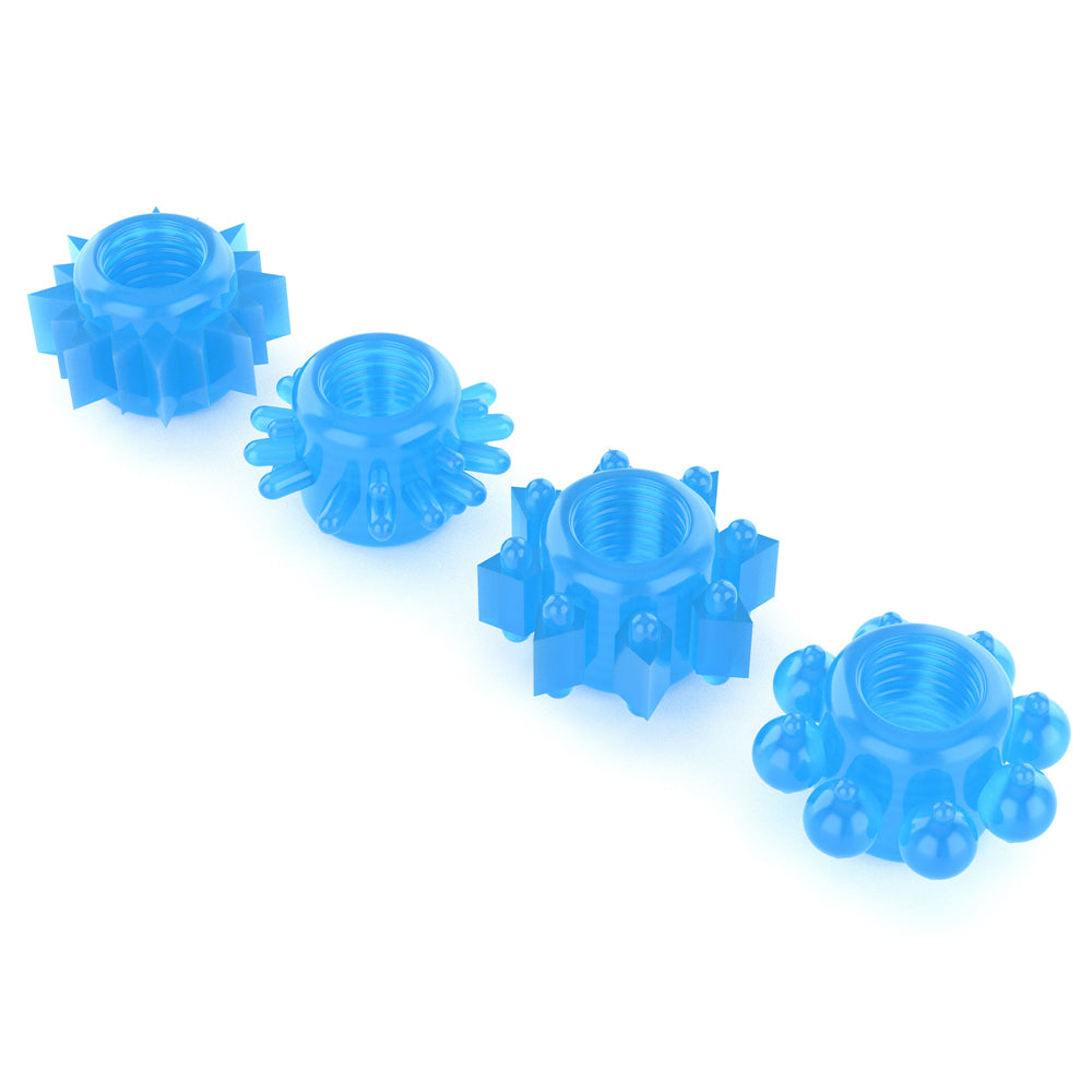 Lovetoy Lumino Play Penis Ring Set (4 Piece)
