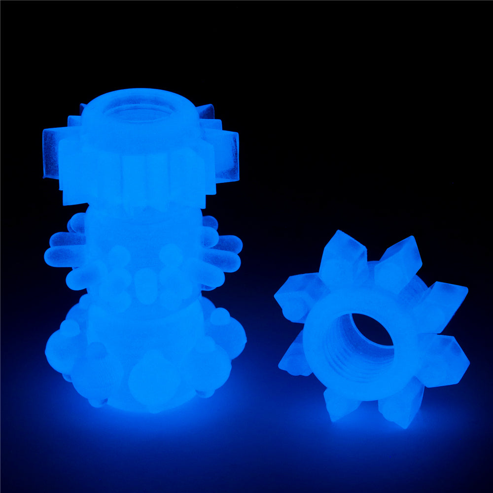 Lovetoy Lumino Play Penis Ring Set (4 Piece)