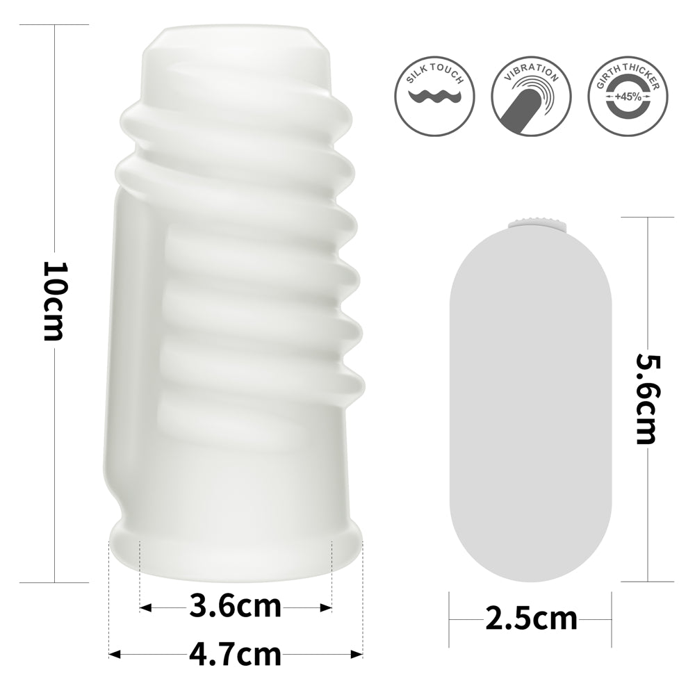 Lovetoy Spiral Knights Open Ended Vibrating Penis Sleeve