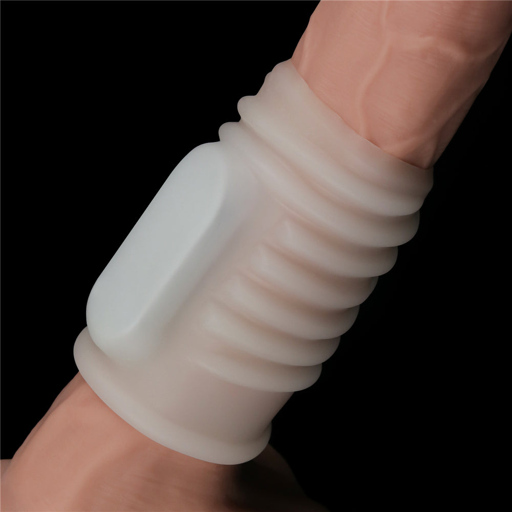 Lovetoy Spiral Knights Open Ended Vibrating Penis Sleeve