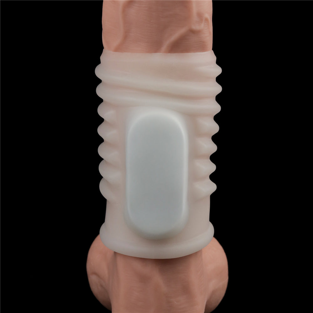 Lovetoy Spiral Knights Open Ended Vibrating Penis Sleeve