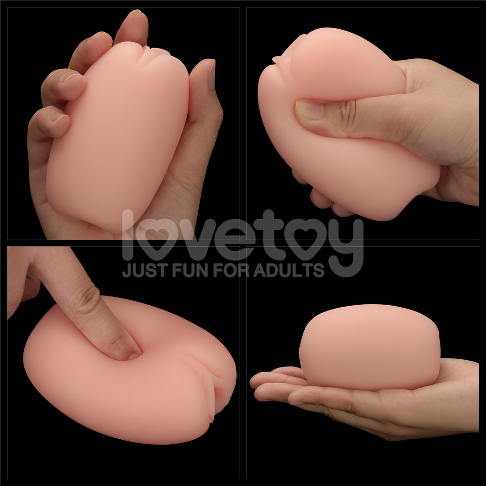 Lovetoy Slider Double-Ended Masturbator Vagina and Anus