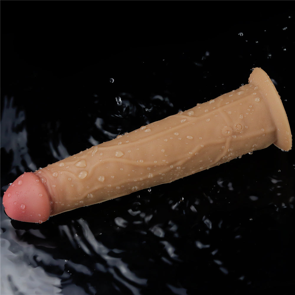 Lovetoy Remote Control Rechargeable Dual Layered Silicone Rotating Dildo 9 inch