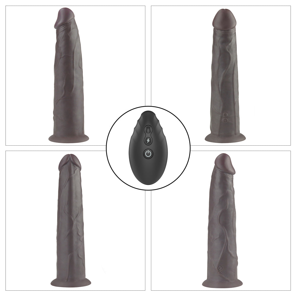 Lovetoy Remote Control Rechargeable Dual Layered Silicone Rotating Dildo 9 inch