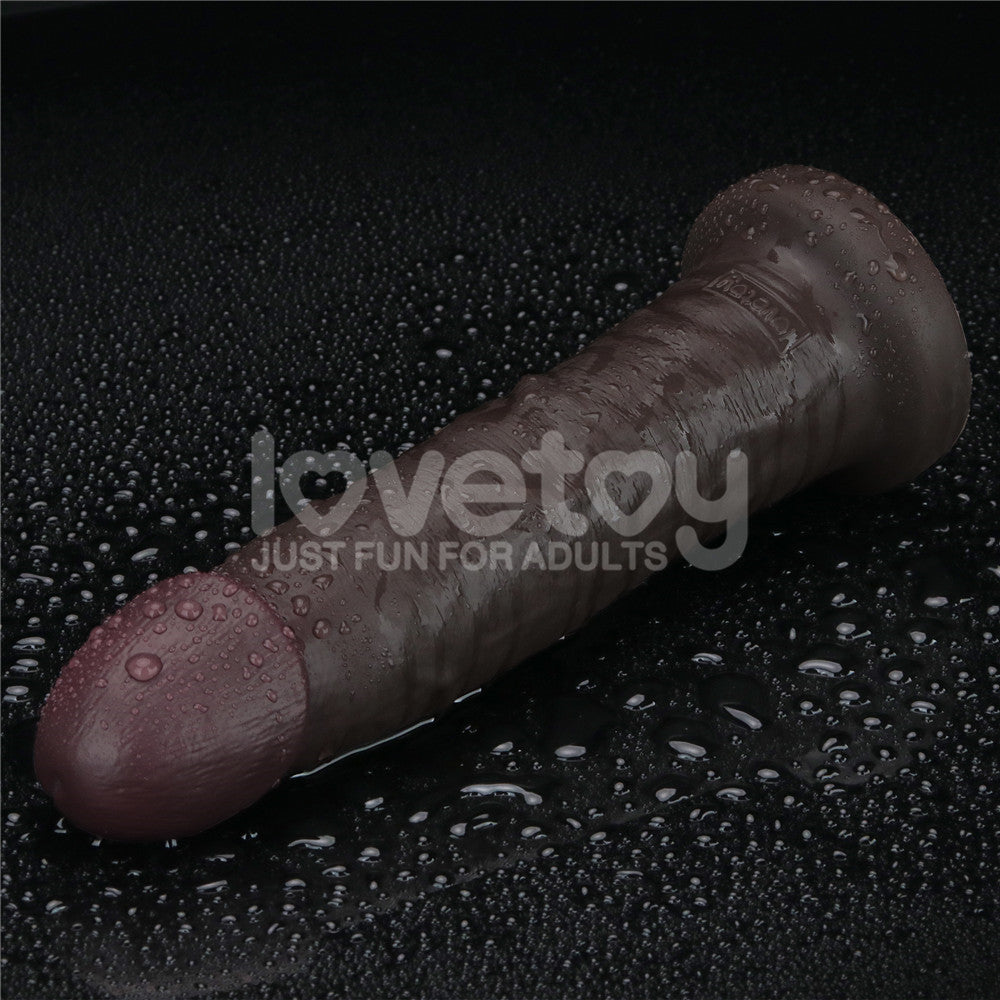 Lovetoy Remote Control Rechargeable Vibrating Sliding Skin Pro II Silicone Dildo 9 inch