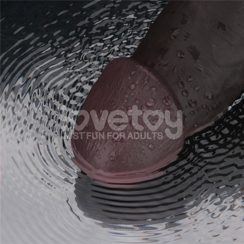 Lovetoy Remote Control Rechargeable Vibrating Sliding Skin Pro II Silicone Dildo 9 inch