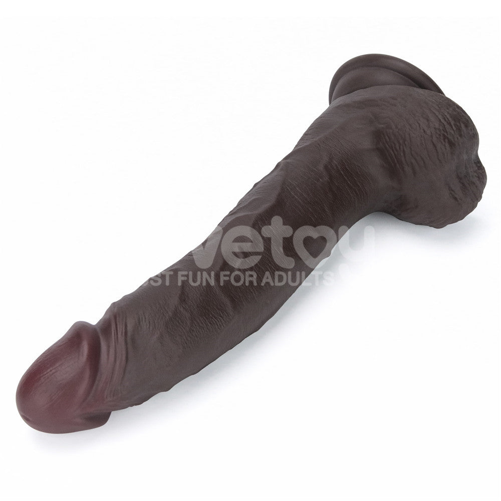 Lovetoy Remote Control Rechargeable Vibrating Sliding Skin Pro II Silicone Dildo 10 inch