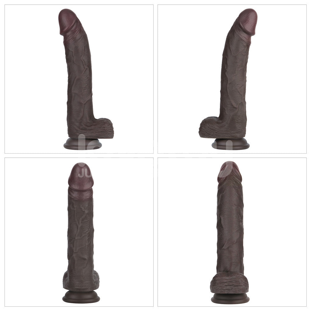Lovetoy Remote Control Rechargeable Vibrating Sliding Skin Pro II Silicone Dildo 10 inch