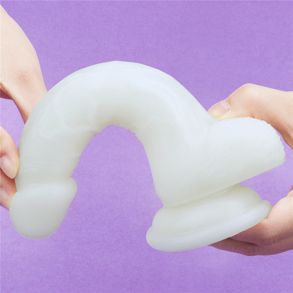 Lovetoy Lumino Play Glow in the Dark Silicone Dildo 7 inch