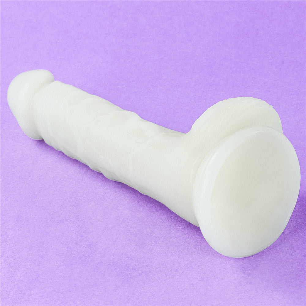 Lovetoy Lumino Play Glow in the Dark Silicone Dildo 7 inch