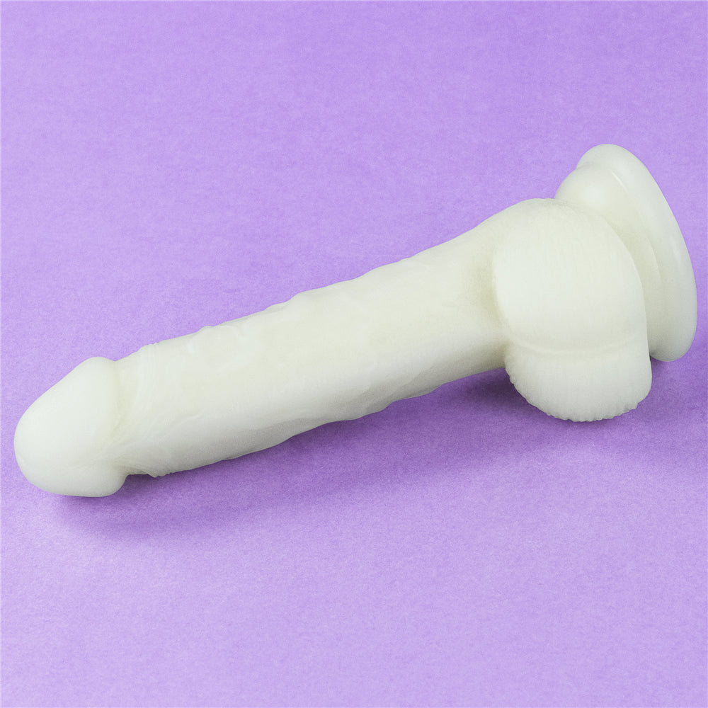 Lovetoy Lumino Play Glow in the Dark Silicone Dildo 7 inch